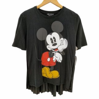 ザラ(ZARA)のZARA(ザラ) バック ベロアプリーツ切替 Tシャツ レディース トップス(Tシャツ(半袖/袖なし))