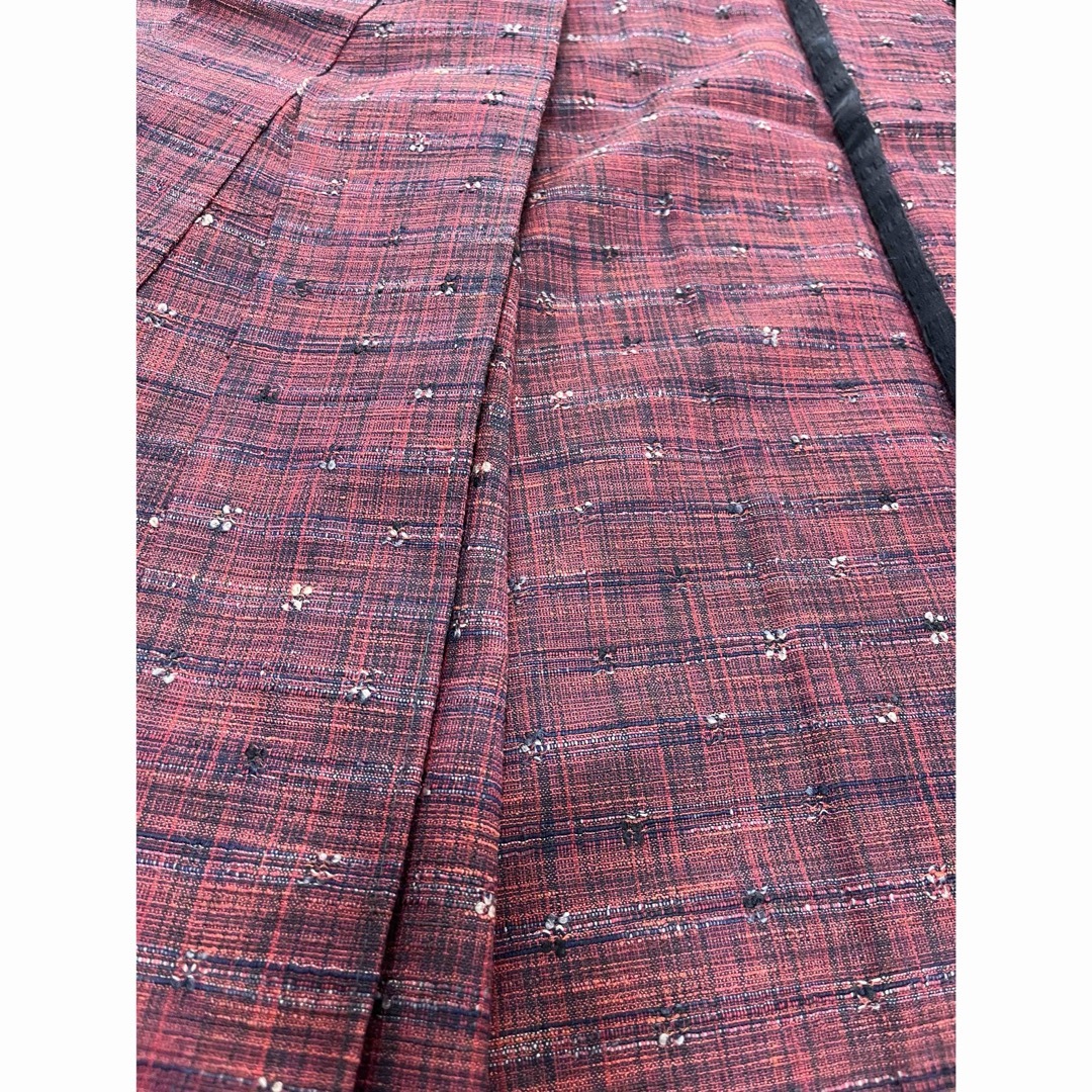 昭和 レトロ  アンティーク 赤 着物 レディースの水着/浴衣(着物)の商品写真