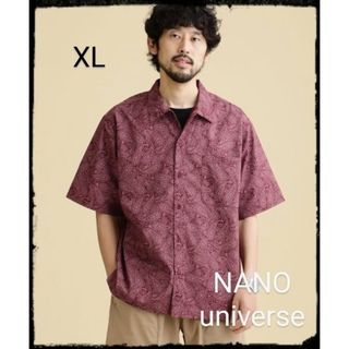 NANO universe【美品】LB.04/レギュラーカラーペイズリーシャツ