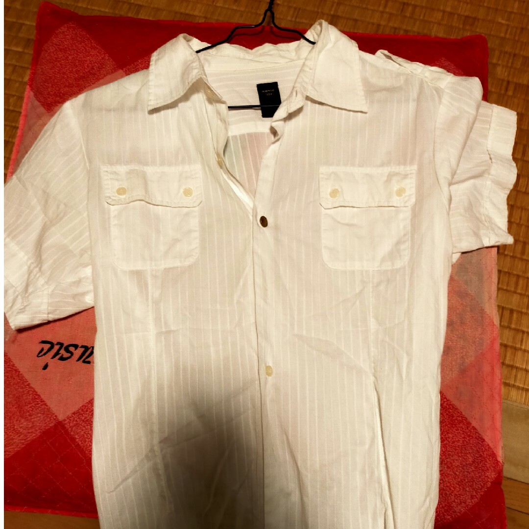 白シャツ メンズのトップス(ポロシャツ)の商品写真
