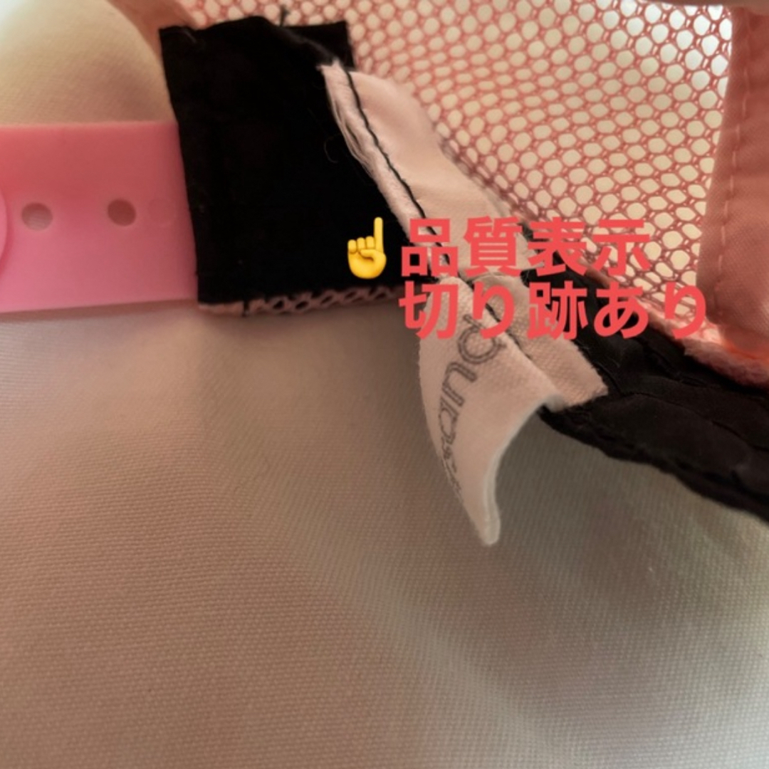 【中古】女児帽子　ピンク キッズ/ベビー/マタニティのこども用ファッション小物(帽子)の商品写真