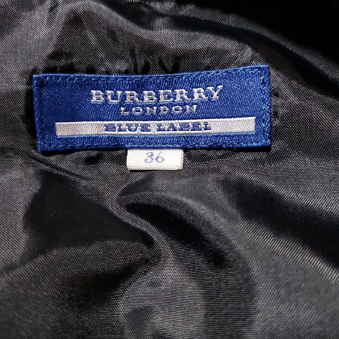 BURBERRY BLUE LABEL(バーバリーブルーレーベル)のバーバリーブルーレーベル ノバチェック(ジャガード)ハイウエスト半袖ワンピース レディースのワンピース(ひざ丈ワンピース)の商品写真