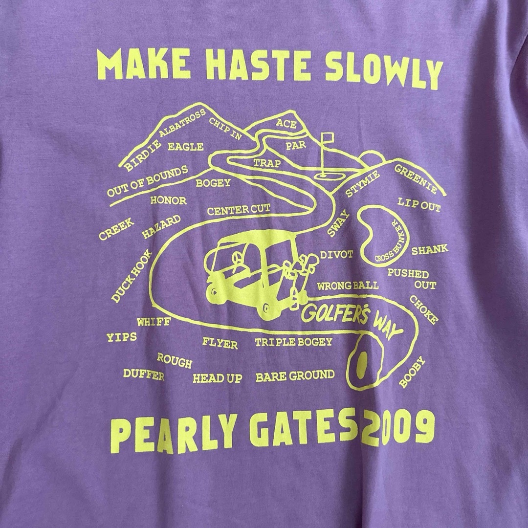 PEARLY GATES(パーリーゲイツ)の古着　PEARLY GATES Tシャツ　サイズ5 メンズのトップス(Tシャツ/カットソー(半袖/袖なし))の商品写真