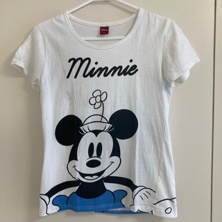ディズニー(Disney)のレディース　L　Tシャツ　半袖　ミニーマウス　Disney　ディズニー(Tシャツ(半袖/袖なし))