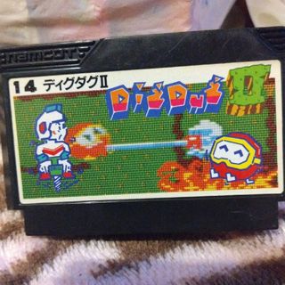 ファミリーコンピュータ  ディグダグⅡ 中古品(家庭用ゲームソフト)