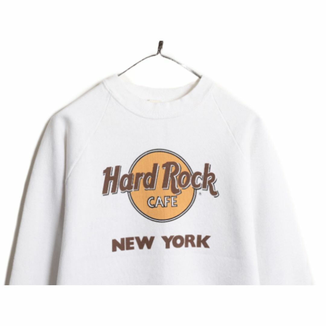 80s USA製 ハードロックカフェ スウェット メンズ レディース L / 80年代 ヴィンテージ Hard Rock CAFE 企業物 裏起毛 トレーナー スエット メンズのトップス(スウェット)の商品写真