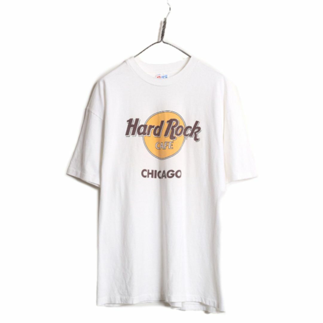 90s USA製 ハードロックカフェ 半袖 プリント Tシャツ メンズ レディース XL 90年代 オールド Hard Rock CAFE プリントT 企業 大きいサイズ メンズのトップス(Tシャツ/カットソー(半袖/袖なし))の商品写真