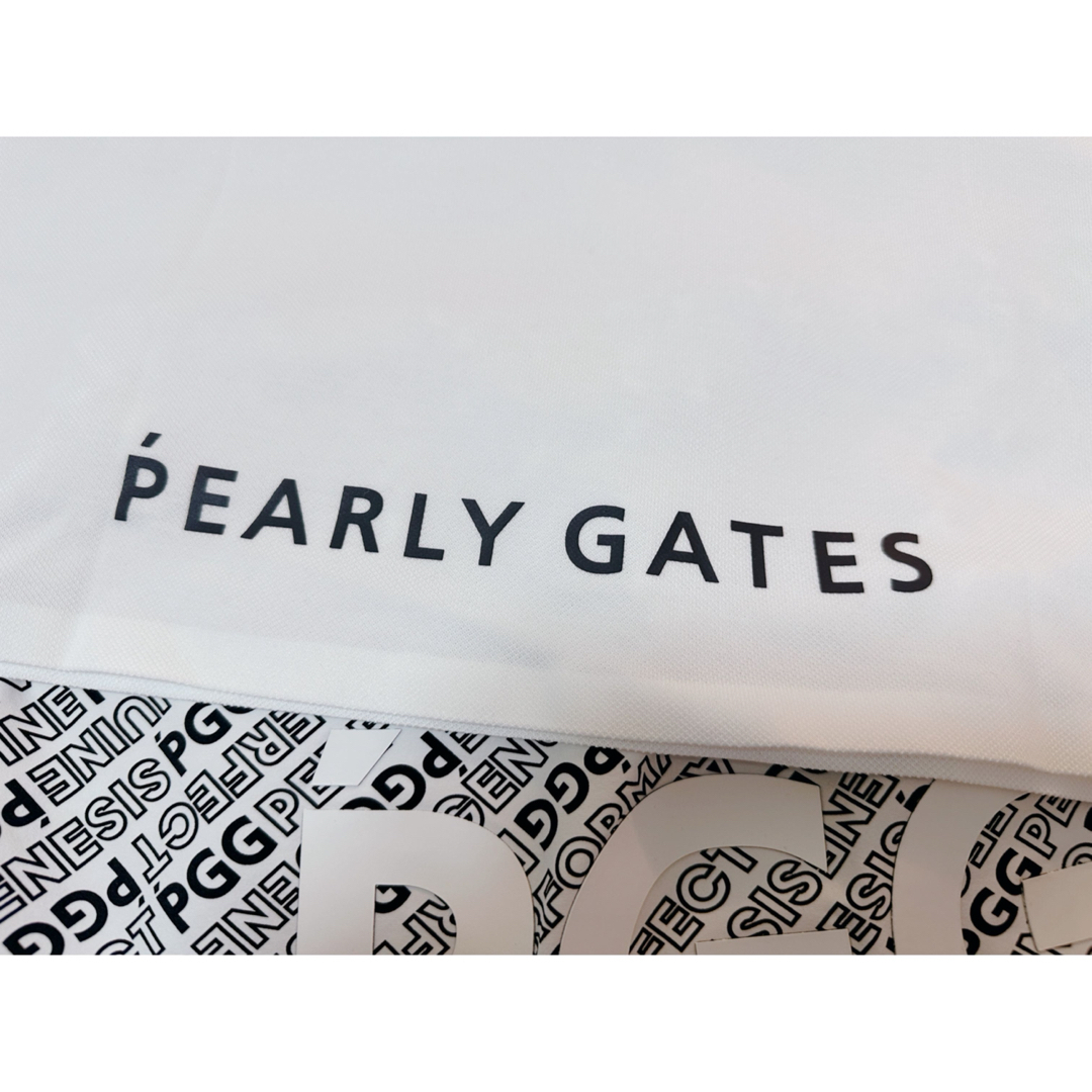 PEARLY GATES(パーリーゲイツ)のパーリーゲイツ　PGG  ポロシャツ　サイズ２　新品　白　ホワイト スポーツ/アウトドアのゴルフ(ウエア)の商品写真