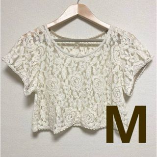 レーストップス 白 M(シャツ/ブラウス(半袖/袖なし))