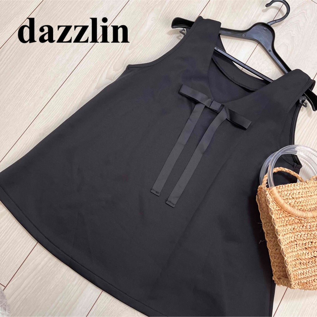 dazzlin(ダズリン)のdazzlin 美品　バックリボン　Aライン　トップス　チュニック　タンクトップ レディースのトップス(タンクトップ)の商品写真