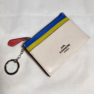 コーチ(COACH)のCOACH コーチ　コインケース　カードケース マルチカラー　キーリング(コインケース)