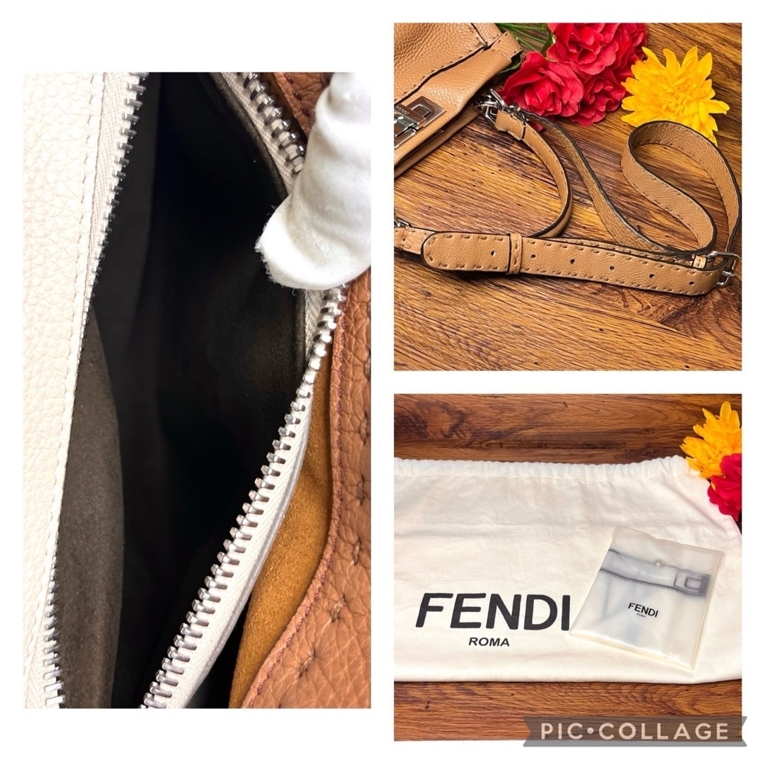 FENDI(フェンディ)の⛄️超極美品⛄️フェンディFENDIセレリアピーカブーレギュラーショルダーバッグ レディースのバッグ(ショルダーバッグ)の商品写真