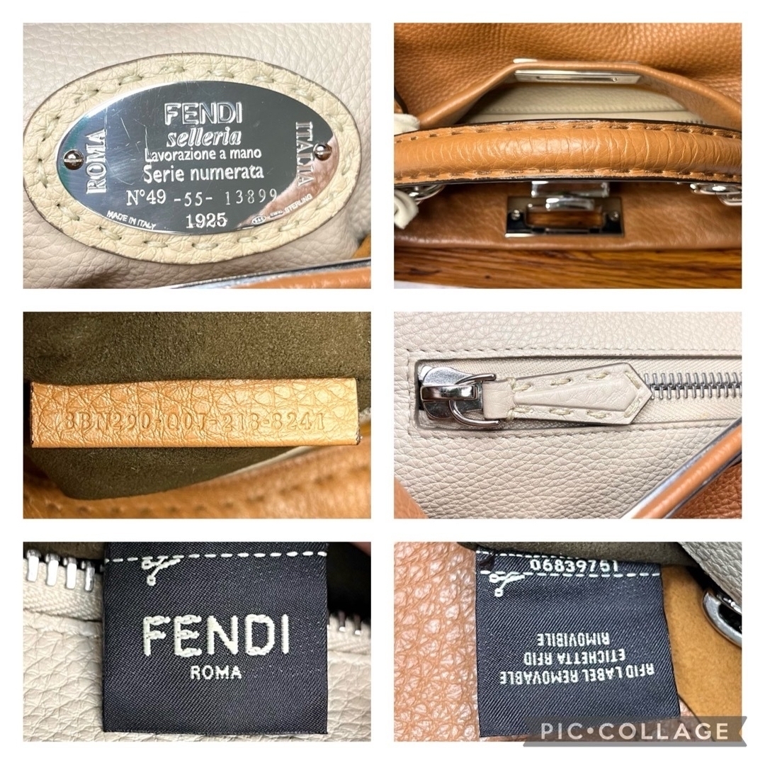 FENDI(フェンディ)の⛄️超極美品⛄️フェンディFENDIセレリアピーカブーレギュラーショルダーバッグ レディースのバッグ(ショルダーバッグ)の商品写真