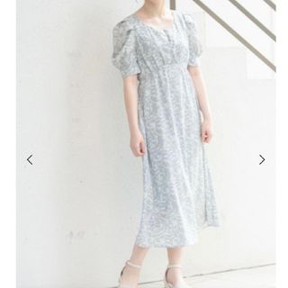 マジェスティックレゴン(MAJESTIC LEGON)のマジェスティックレゴン 花柄 ロングワンピース 繊細パターン(ロングワンピース/マキシワンピース)