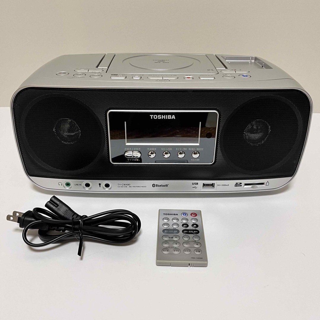東芝(トウシバ)の東芝 SD/USB/CDラジオ TY-CWX80 Bluetooth対応 スマホ/家電/カメラのオーディオ機器(ポータブルプレーヤー)の商品写真