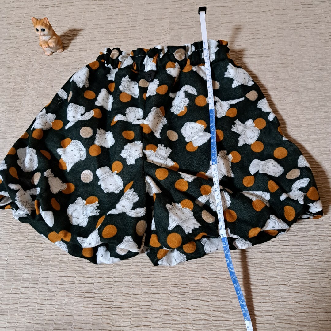 ハンドメイド　バルーンパンツ　カボチャパンツ　裏地有　110～120cm　ガーゼ キッズ/ベビー/マタニティのキッズ服女の子用(90cm~)(パンツ/スパッツ)の商品写真