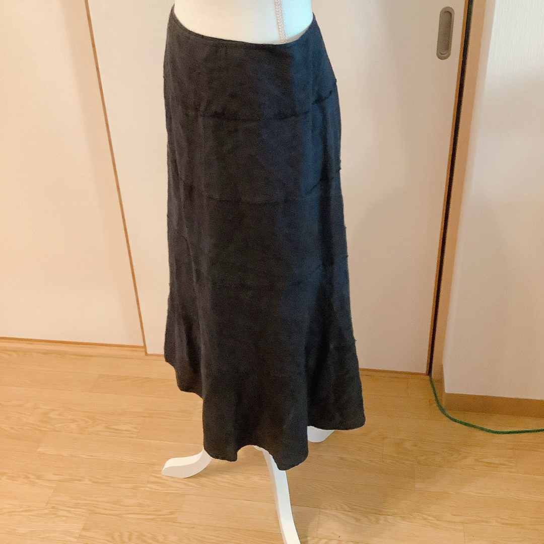 Jurgen Lehl(ヨーガンレール)のヨーガンレール　巻きスカート　シルク混 レディースのスカート(ロングスカート)の商品写真