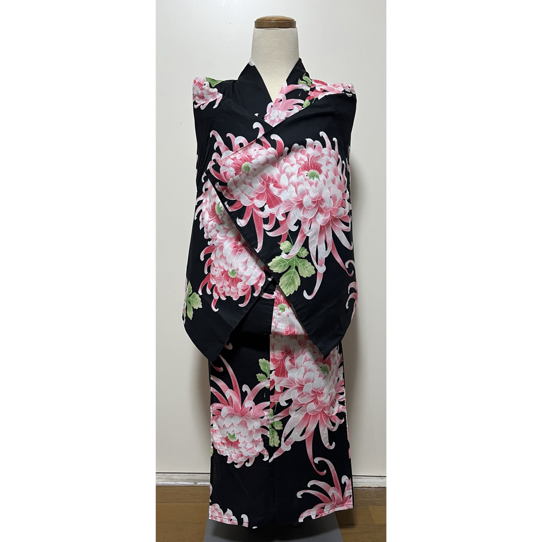 新品.定価29000円.呉服屋購入】 浴衣　ゆかた 華やかな菊柄　綿 洗濯可 レディースの水着/浴衣(浴衣)の商品写真