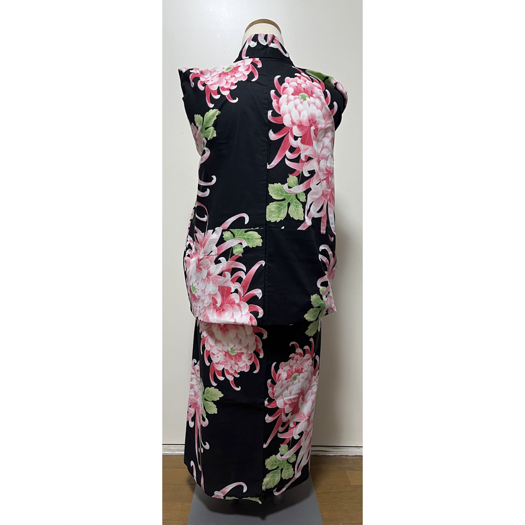 新品.定価29000円.呉服屋購入】 浴衣　ゆかた 華やかな菊柄　綿 洗濯可 レディースの水着/浴衣(浴衣)の商品写真