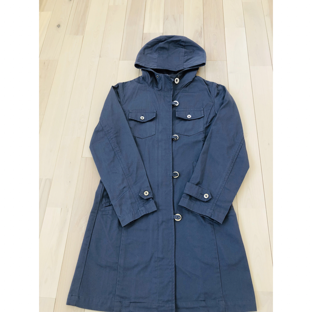 くすみブルー　スプリングコート レディースのジャケット/アウター(スプリングコート)の商品写真