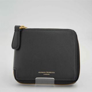 ダンヒル(Dunhill)の【極美品】dunhill ラウンドファスナー  ミニ財布 ブラック メンズ(財布)