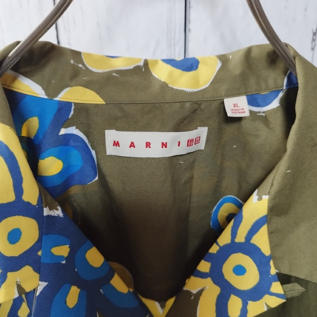 UNIQLO(ユニクロ)の【UNIQLO × MARNI】オーバーサイズオープンカラーシャツ　D1015 メンズのトップス(シャツ)の商品写真