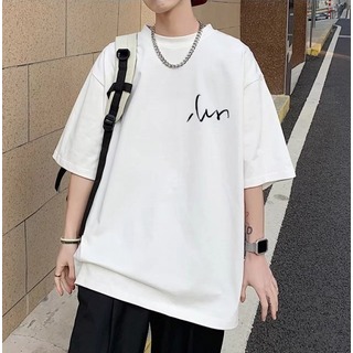 XL メンズ 白 Tシャツ 半袖  シンプル 無地 ロゴ オーバーサイズ(Tシャツ/カットソー(半袖/袖なし))