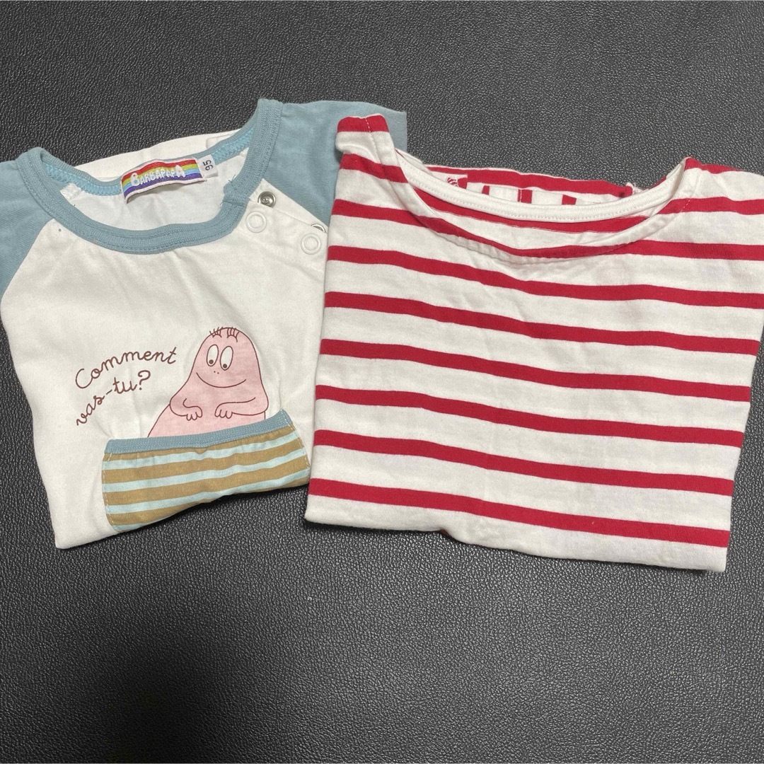 キッズ　ベビー　半袖　Tシャツ　2枚 まとめ売り　訳あり 95 保育園　幼稚園 キッズ/ベビー/マタニティのキッズ服男の子用(90cm~)(Tシャツ/カットソー)の商品写真