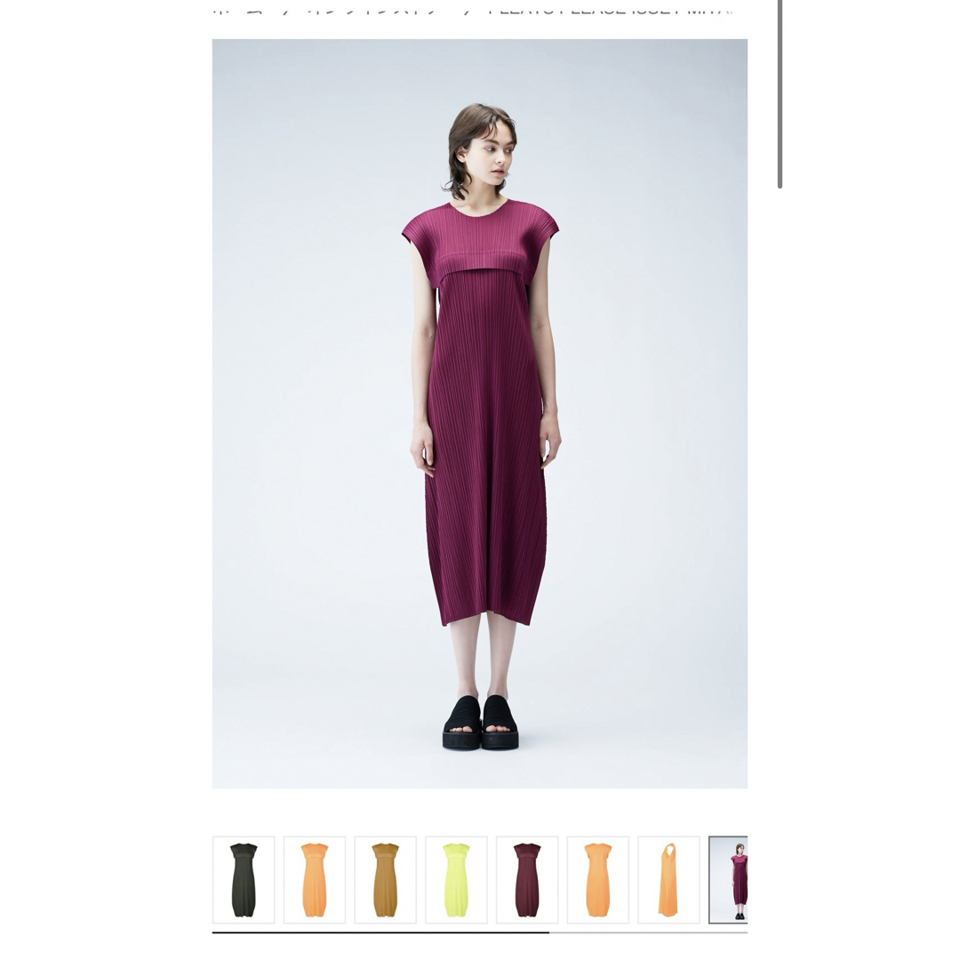 PLEATS PLEASE ISSEY MIYAKE(プリーツプリーズイッセイミヤケ)のPLEATS PLEASE MONTHLY 5月 ワンピース サイズ3 レディースのワンピース(ロングワンピース/マキシワンピース)の商品写真