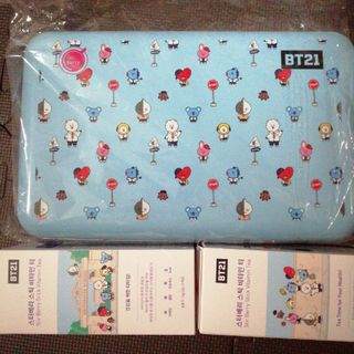 BT21 - BT21　バッグ型空き缶+ティーの箱　ビタミンティー