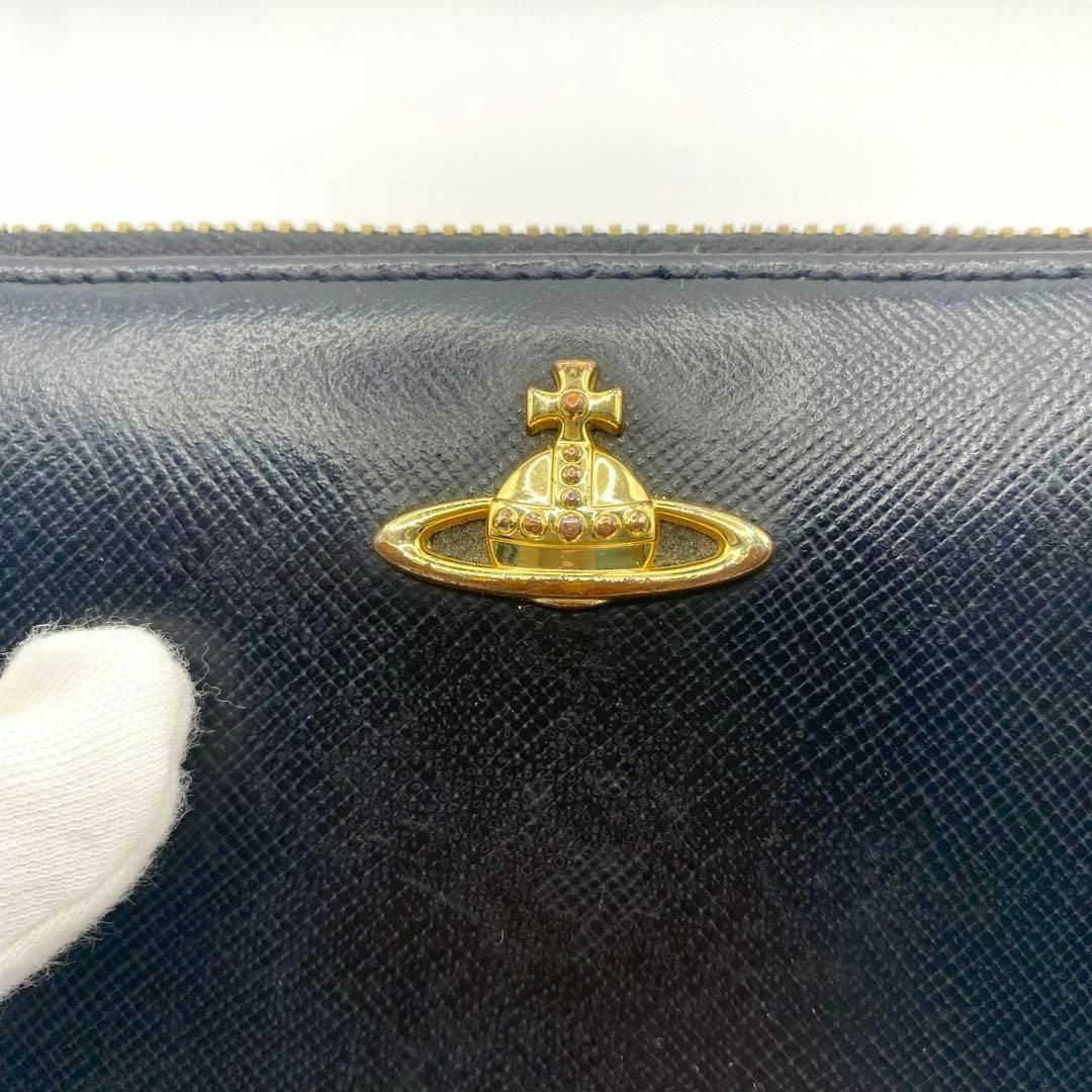 Vivienne Westwood(ヴィヴィアンウエストウッド)の【良品】　ギャランティ　ヴィヴィアンウエストウッド　長財布　ブラック　黒　財布 レディースのファッション小物(財布)の商品写真