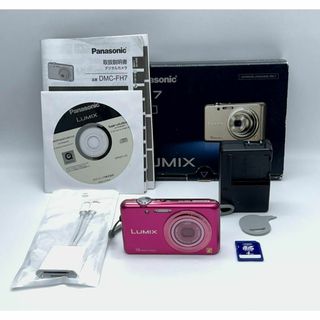 ✤完動品✤ Panasonic LUMIX DMC-FH7 ピンク 動作確認済み(コンパクトデジタルカメラ)