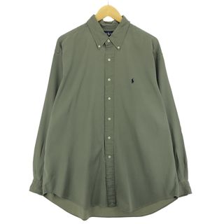 ラルフローレン(Ralph Lauren)の古着 ラルフローレン Ralph Lauren BLAKE 長袖 ボタンダウンシャツ メンズXL /eaa447162(シャツ)