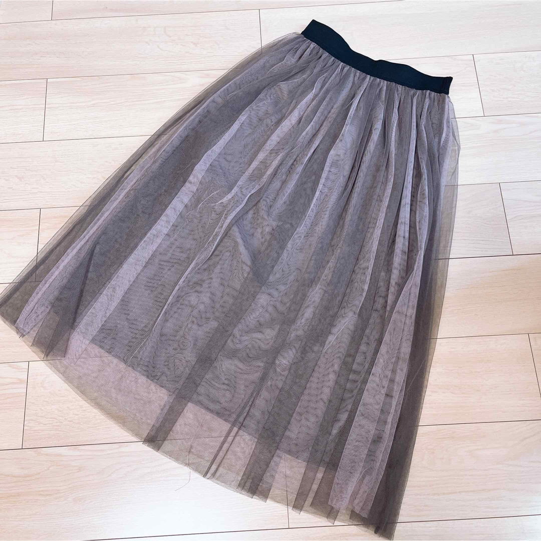 チュールスカート レディースのスカート(ロングスカート)の商品写真
