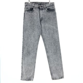 リーバイス(Levi's)の古着 リーバイス Levi's ケミカルウォッシュ ブラックデニム ストレートデニムパンツ W34 L34 メンズw33 /eaa391939(デニム/ジーンズ)