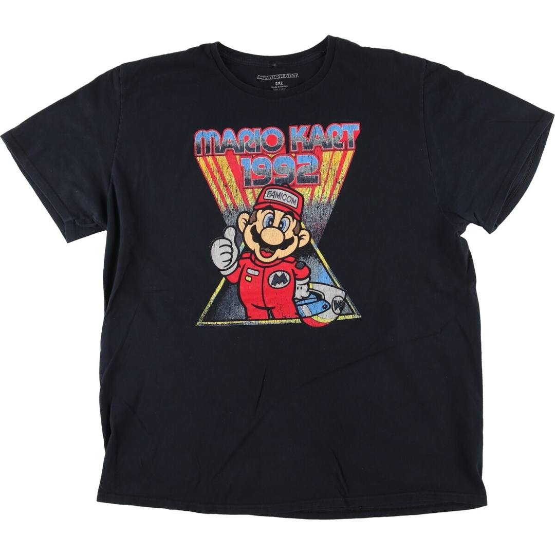 古着 SUPER MARIO スーパーマリオ キャラクタープリントTシャツ メンズXXL /eaa443418 メンズのトップス(Tシャツ/カットソー(半袖/袖なし))の商品写真