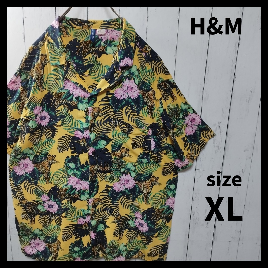 H&M(エイチアンドエム)の【H&M DIVIDED】Leopard Aloha Shirt　D995 メンズのトップス(シャツ)の商品写真