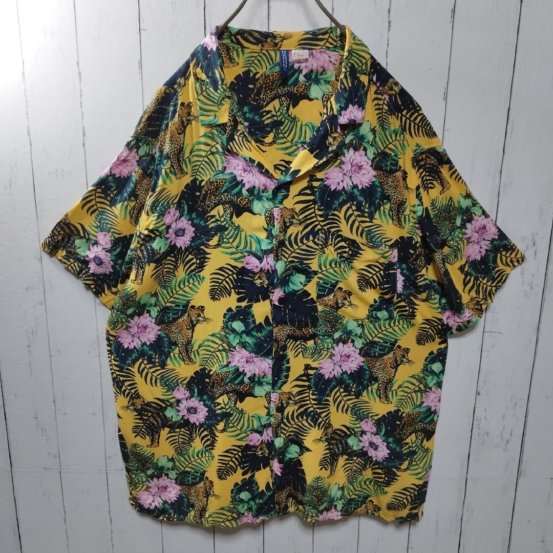 H&M(エイチアンドエム)の【H&M DIVIDED】Leopard Aloha Shirt　D995 メンズのトップス(シャツ)の商品写真