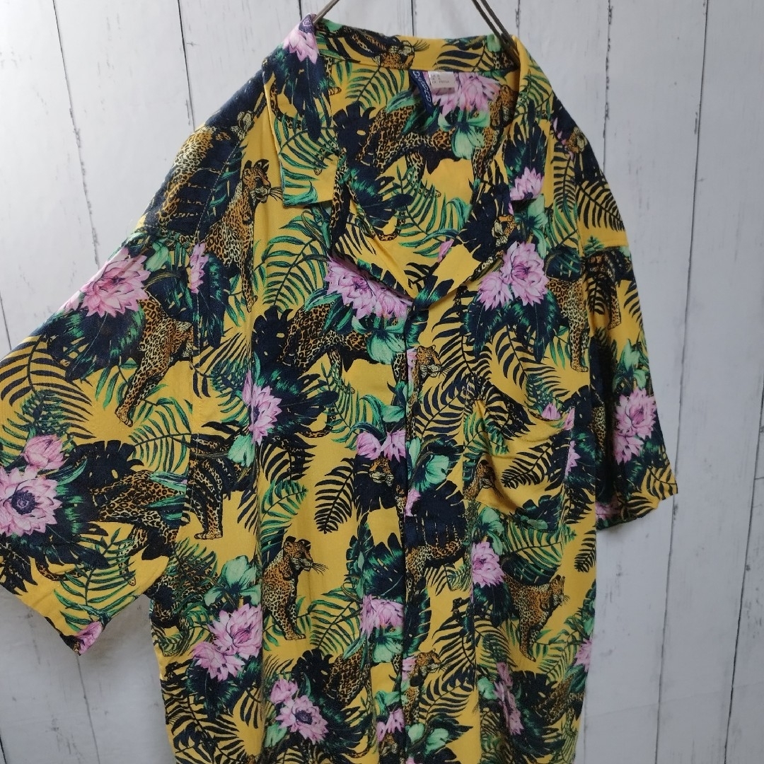 H&M(エイチアンドエム)の【H&M DIVIDED】Leopard Aloha Shirt　D995 メンズのトップス(シャツ)の商品写真