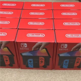 新品未開封　任天堂スイッチ有機EL ネオン12台(家庭用ゲーム機本体)