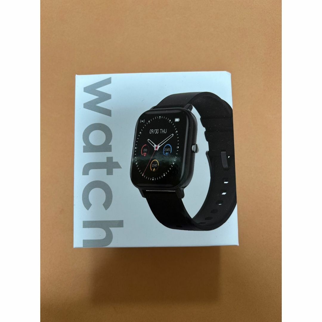 未使用 バルカ　スマートウォッチ　黒　SNSで大人気 メンズの時計(腕時計(デジタル))の商品写真