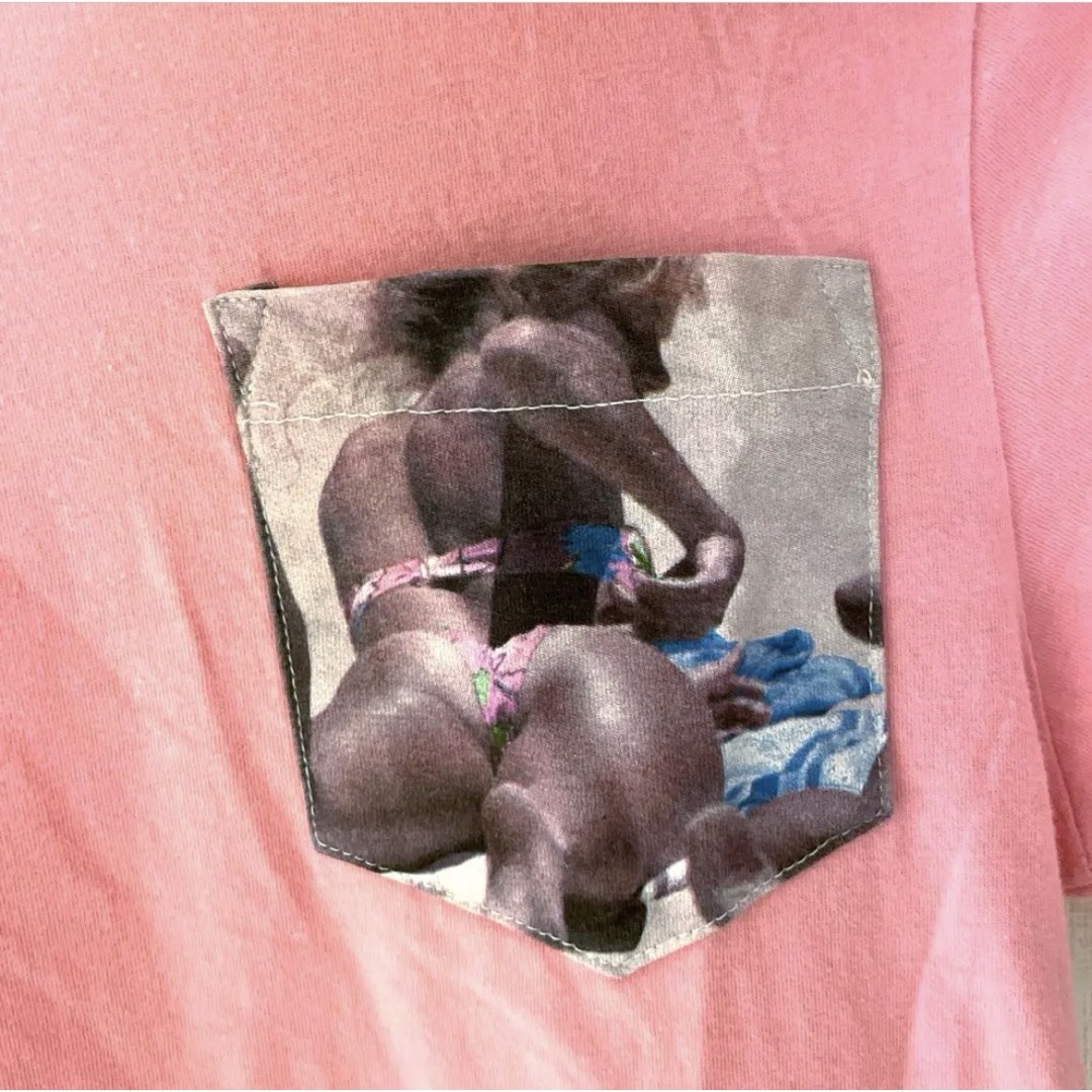 VANS(ヴァンズ)のVANS Tシャツ　ピンク　Sサイズ　ポケット　カスタム　カットソー　メキシコ製 メンズのトップス(Tシャツ/カットソー(半袖/袖なし))の商品写真