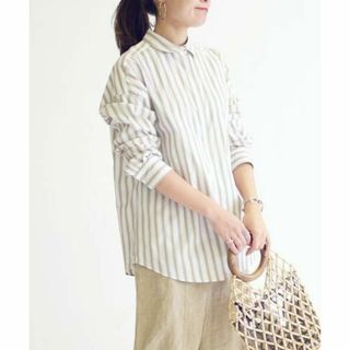 シップスフォーウィメン(SHIPS for women)の【Cangioli】ビッグシャツ 36【 BEIGE 】 SHIPS(シャツ/ブラウス(長袖/七分))