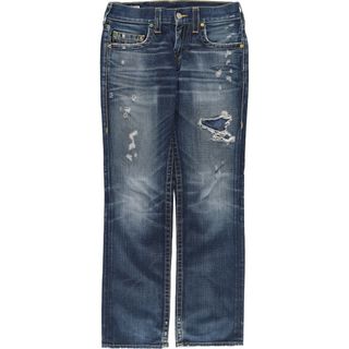 古着 TRUE RELIGION ストレートデニムパンツ USA製 メンズw30 /eaa447098(デニム/ジーンズ)