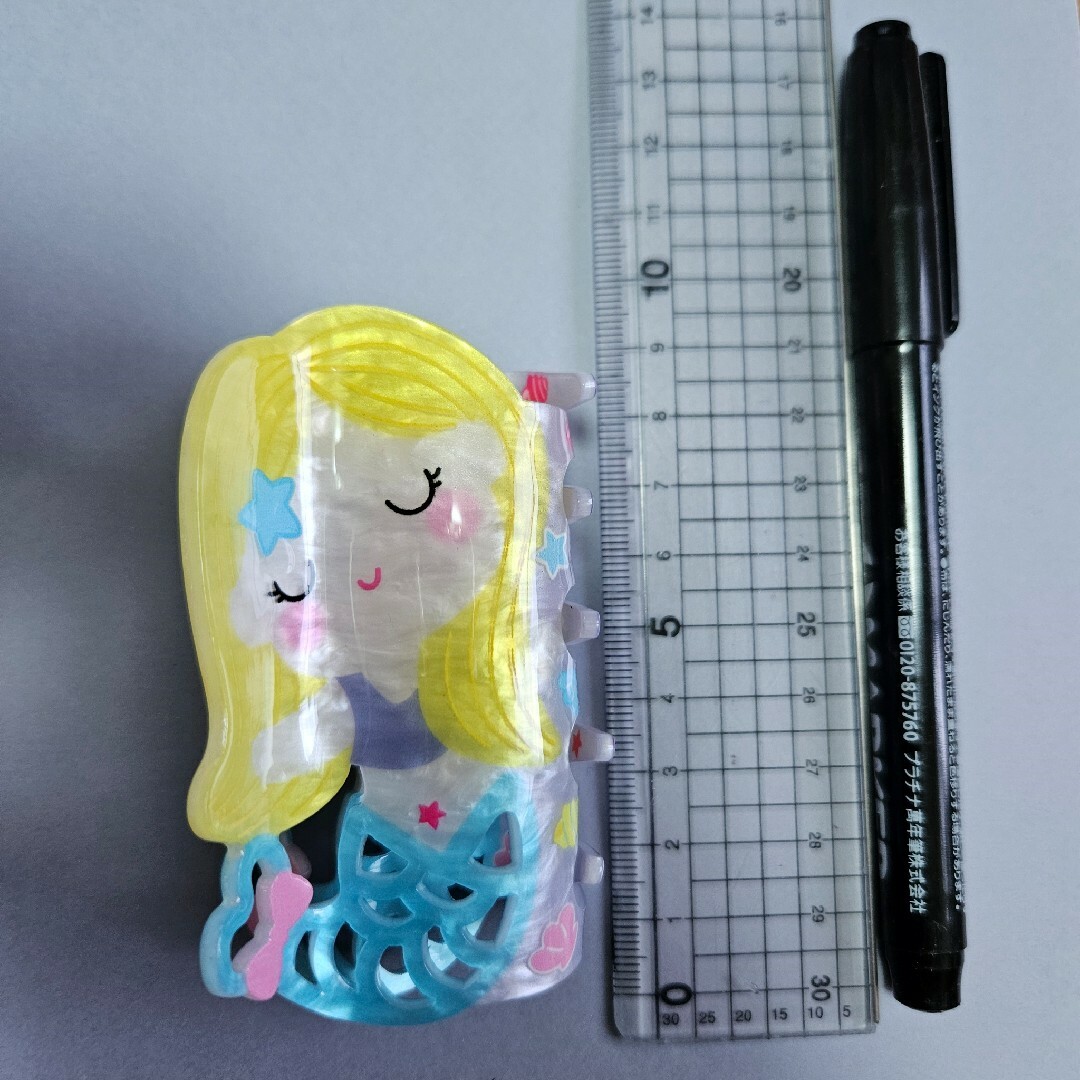 ♡新品 バンスクリップヘアクリップ人魚マーメイド可愛い韓国貝シェルヒトデパステル レディースのヘアアクセサリー(バレッタ/ヘアクリップ)の商品写真