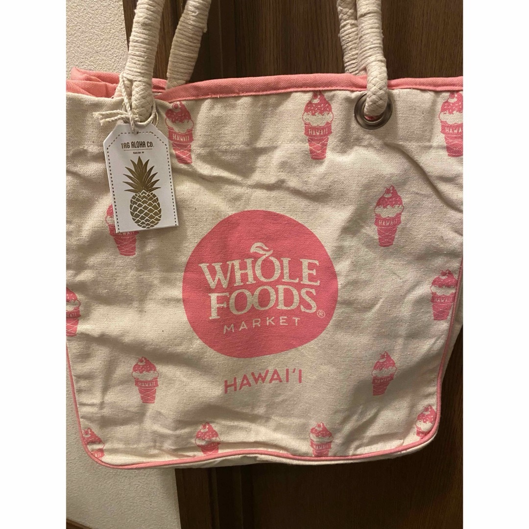 ★新品タグ付き★WHOLE FOODS エコバッグ ソフトクリーム柄 レディースのバッグ(エコバッグ)の商品写真