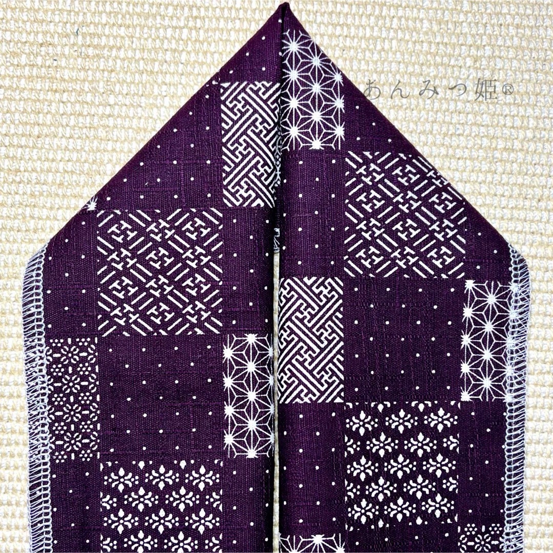 綿の半衿  古典柄市松 レディースの水着/浴衣(和装小物)の商品写真