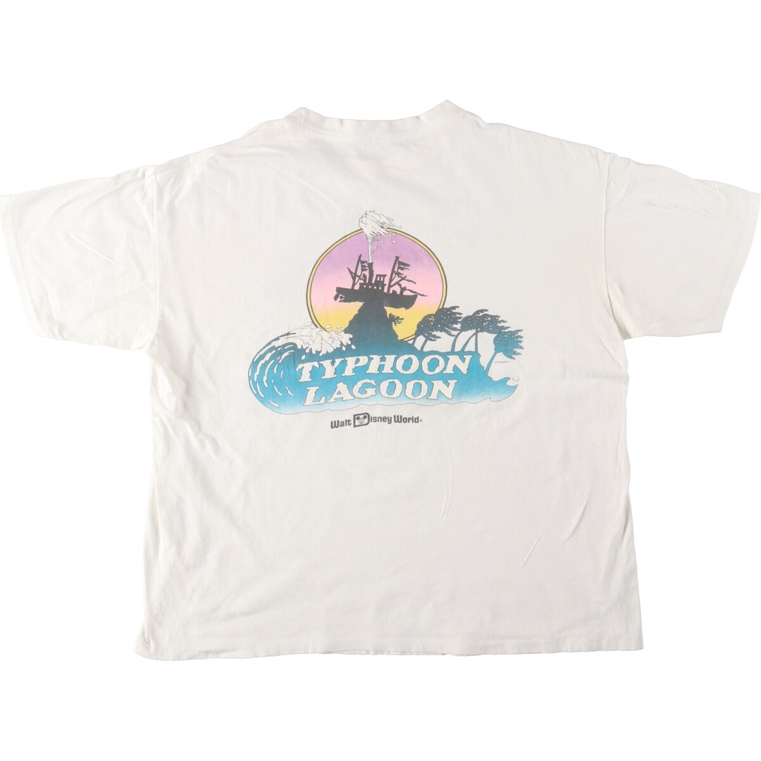 古着 90年代 ディズニー DISNEY TYPHOON LAGOON タイフーンラグーン キャラクタープリントTシャツ USA製 メンズXL ヴィンテージ /eaa443400 メンズのトップス(Tシャツ/カットソー(半袖/袖なし))の商品写真