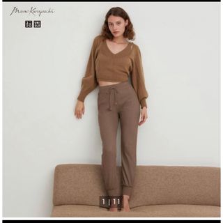 ユニクロ(UNIQLO)の新品　ヒートテックウールブレンドワッフルパンツ　ユニクロ　マメクロ　極暖(カジュアルパンツ)