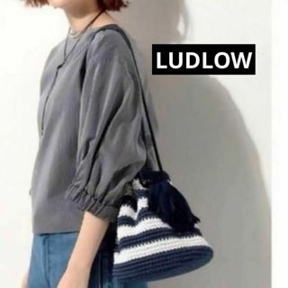 ラドロー(LUDLOW)のLUDLOW ラドロー★ラフィア タッセルポシェット　巾着　ショルダーバック(ショルダーバッグ)